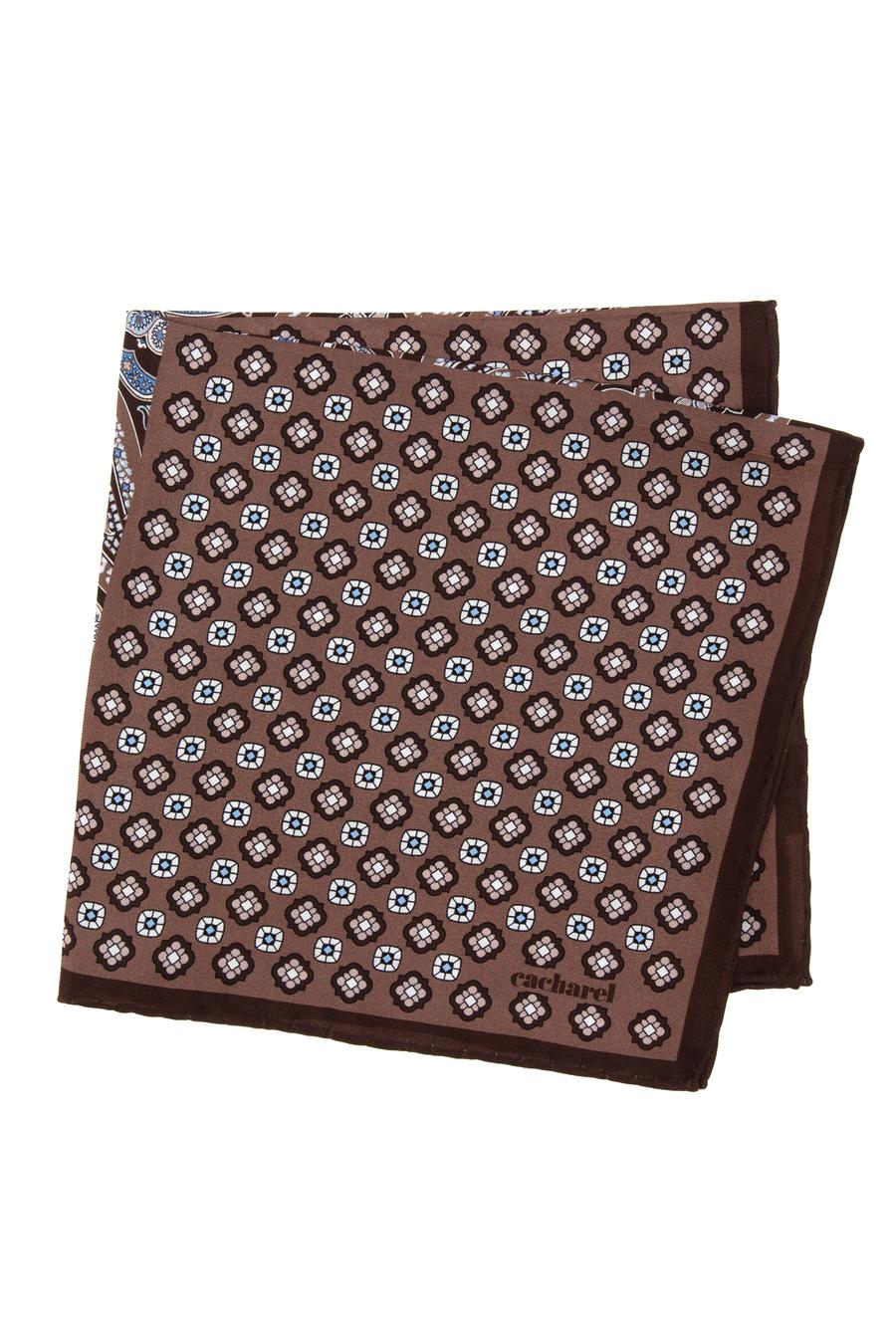 Kahverengi %100 İpek Mendil - 50317256001