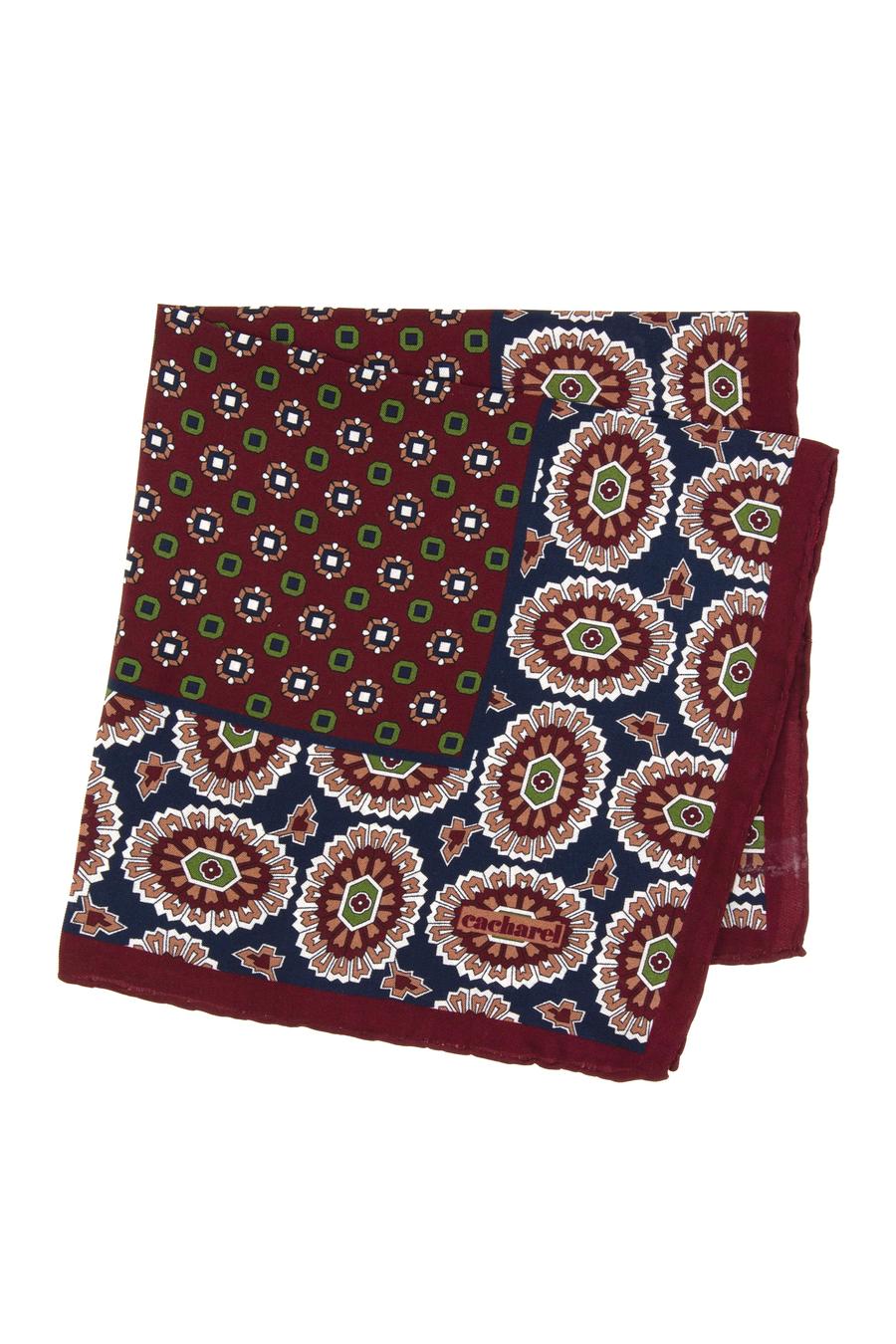 Bordo %100 İpek Mendil - 50317258001