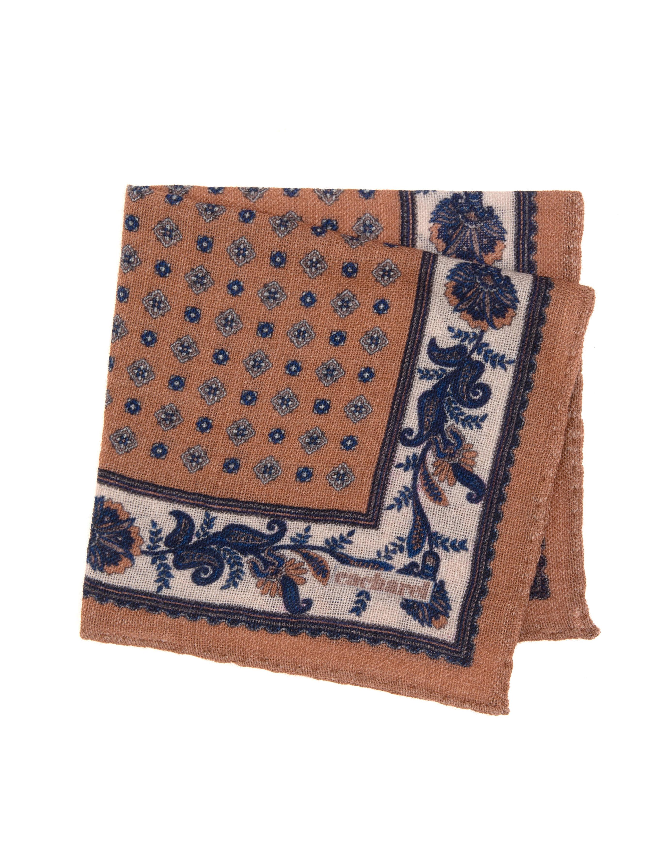 Kahverengi %100 Yün Mendil - 50317261001