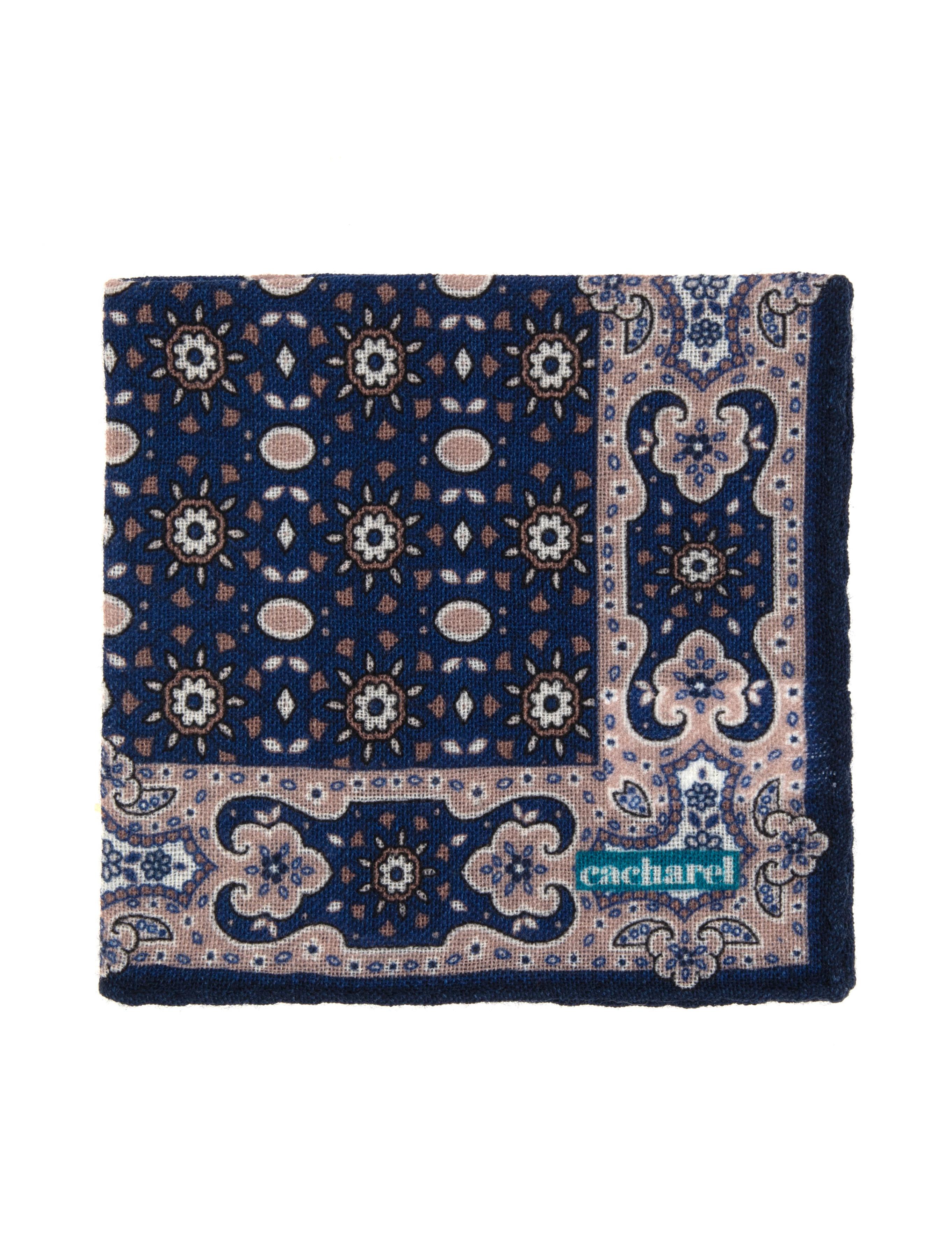 Lacivert %100 Yün Mendil - 50317178001