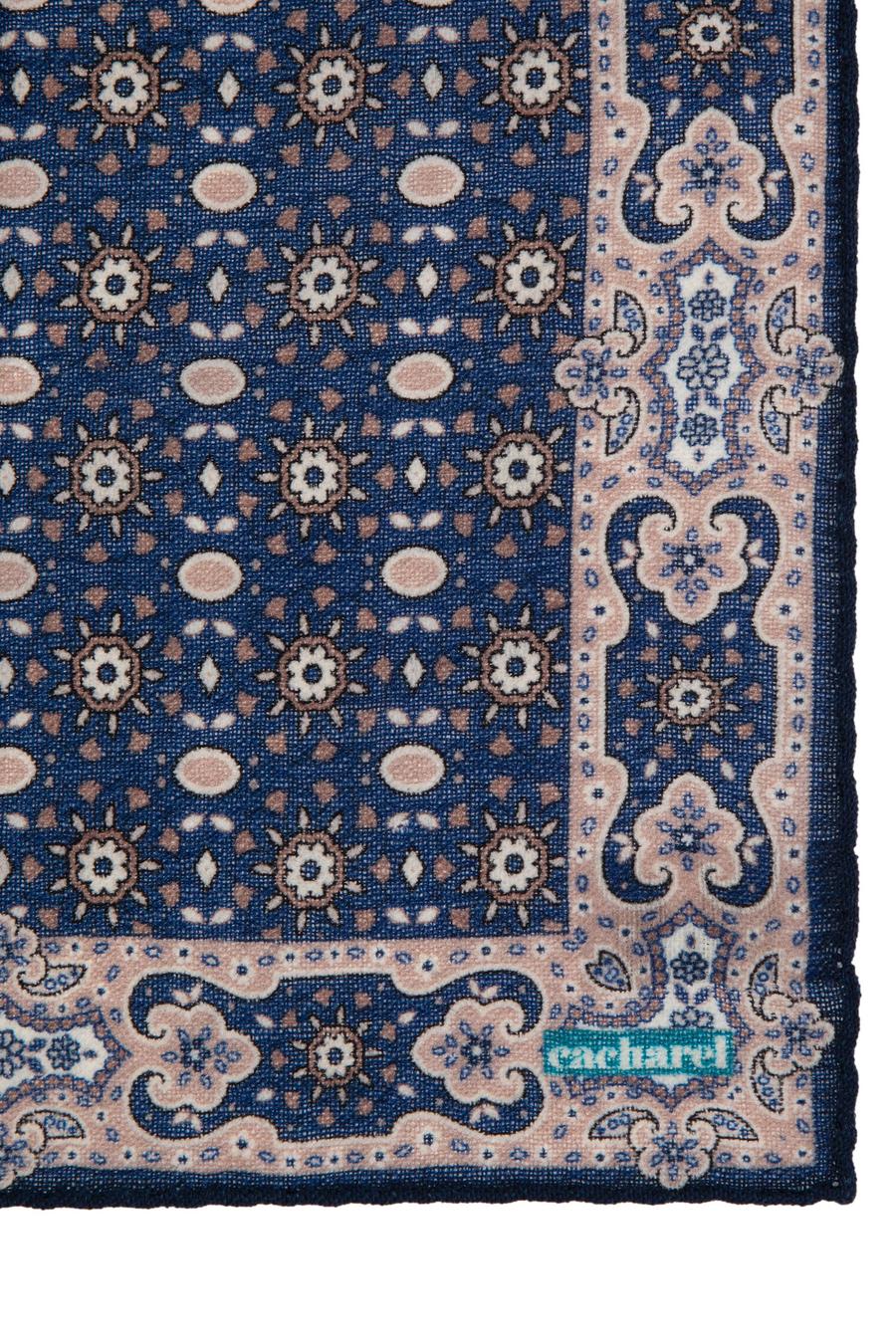 Lacivert %100 Yün Mendil - 50317178001
