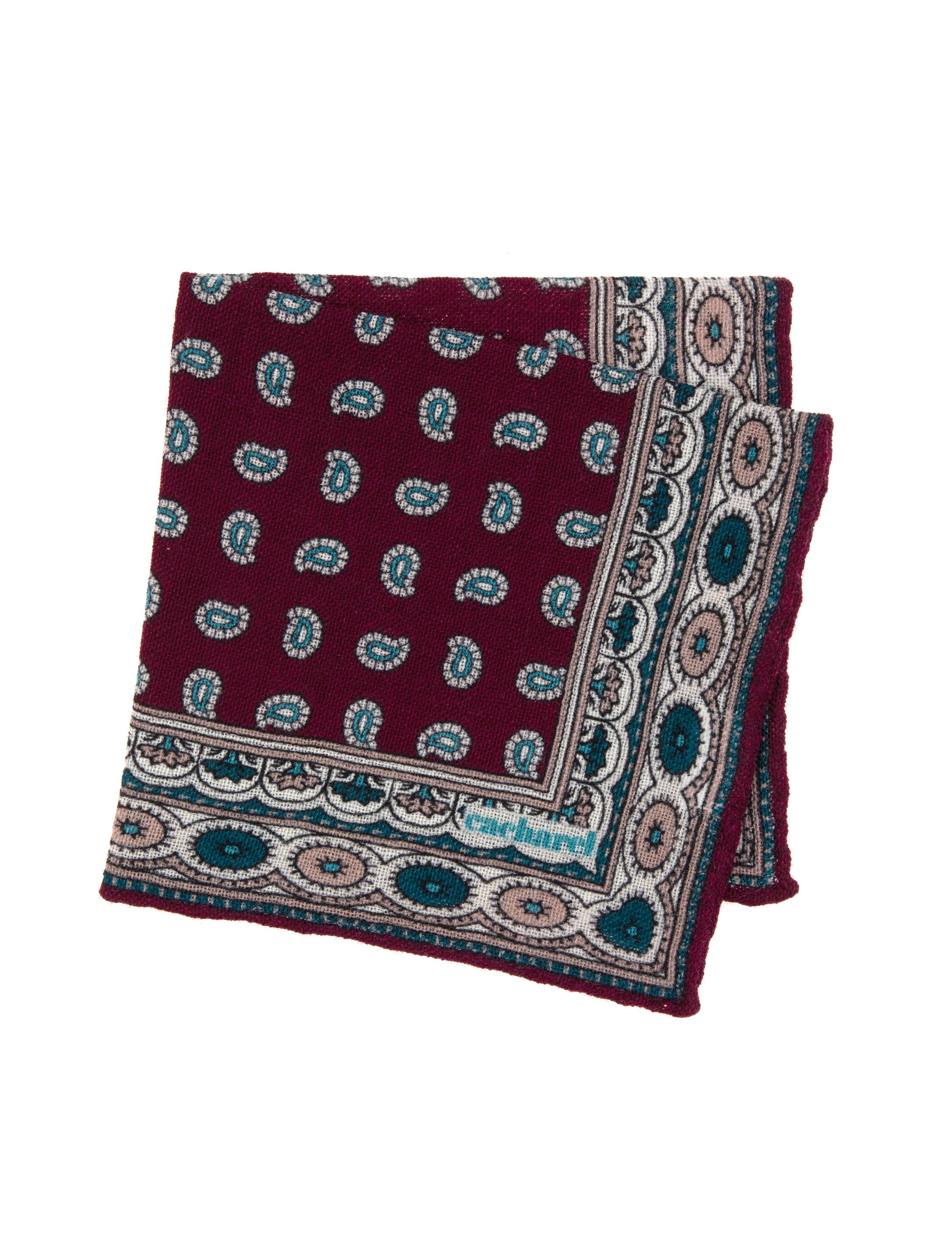 Bordo %100 Yün Mendil - 50317180001