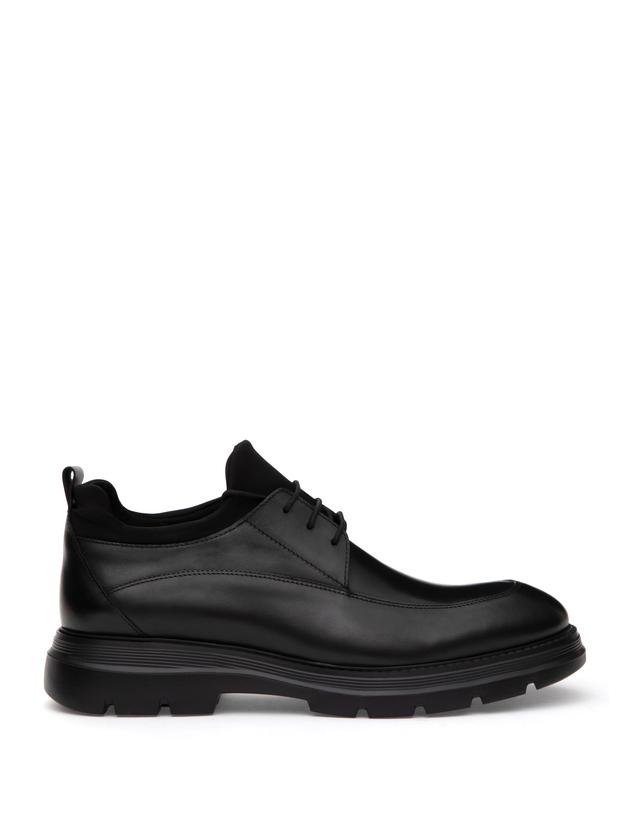 Siyah %100 Deri Smart Casual Ayakkabı