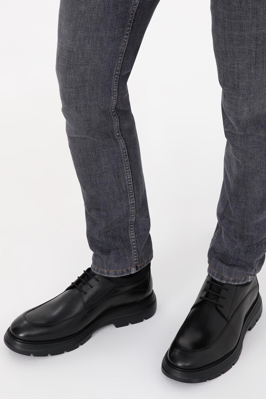 Siyah %100 Deri Smart Casual Ayakkabı - 50312268012