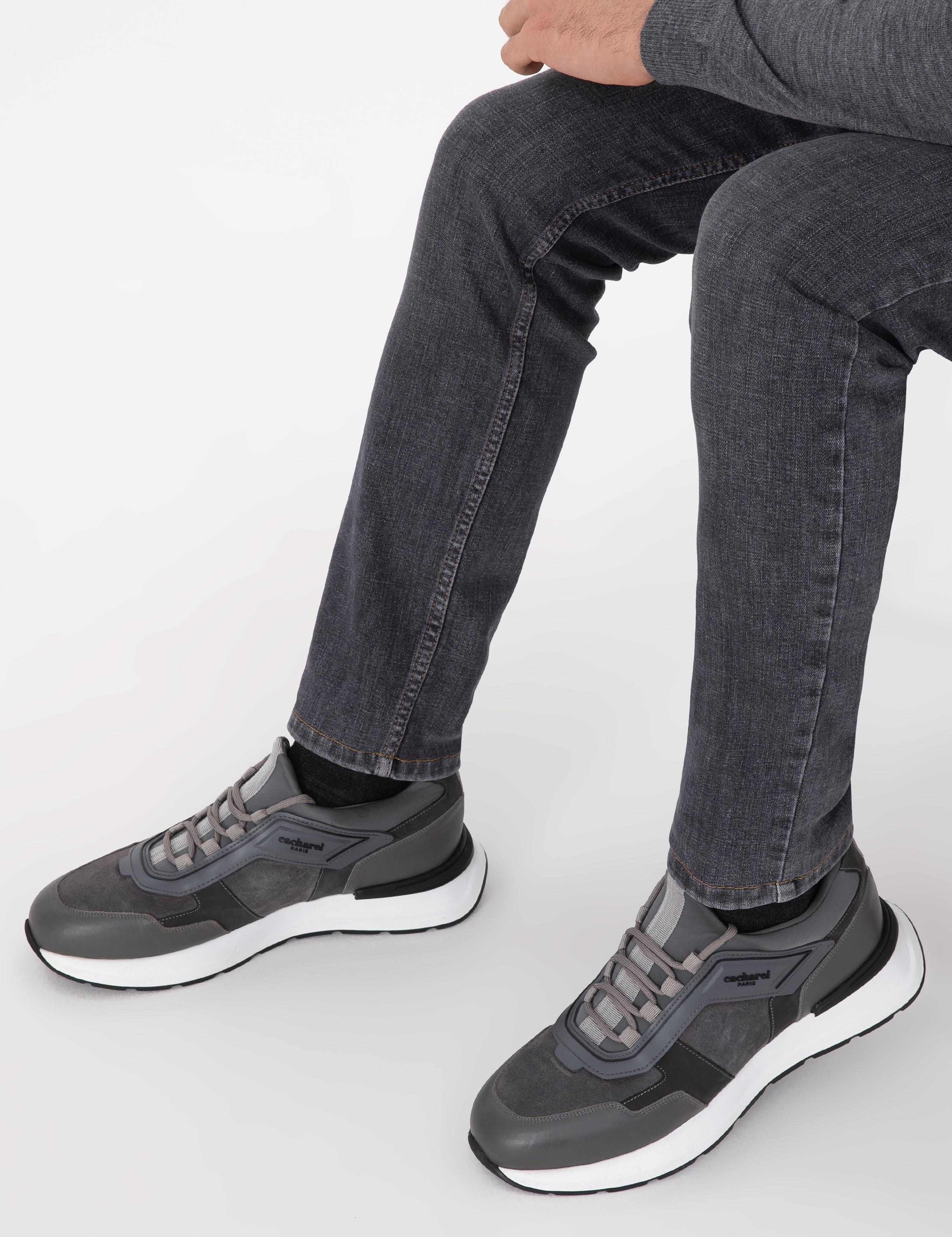 Gri %100 Deri Sneaker Ayakkabı - 50315605010