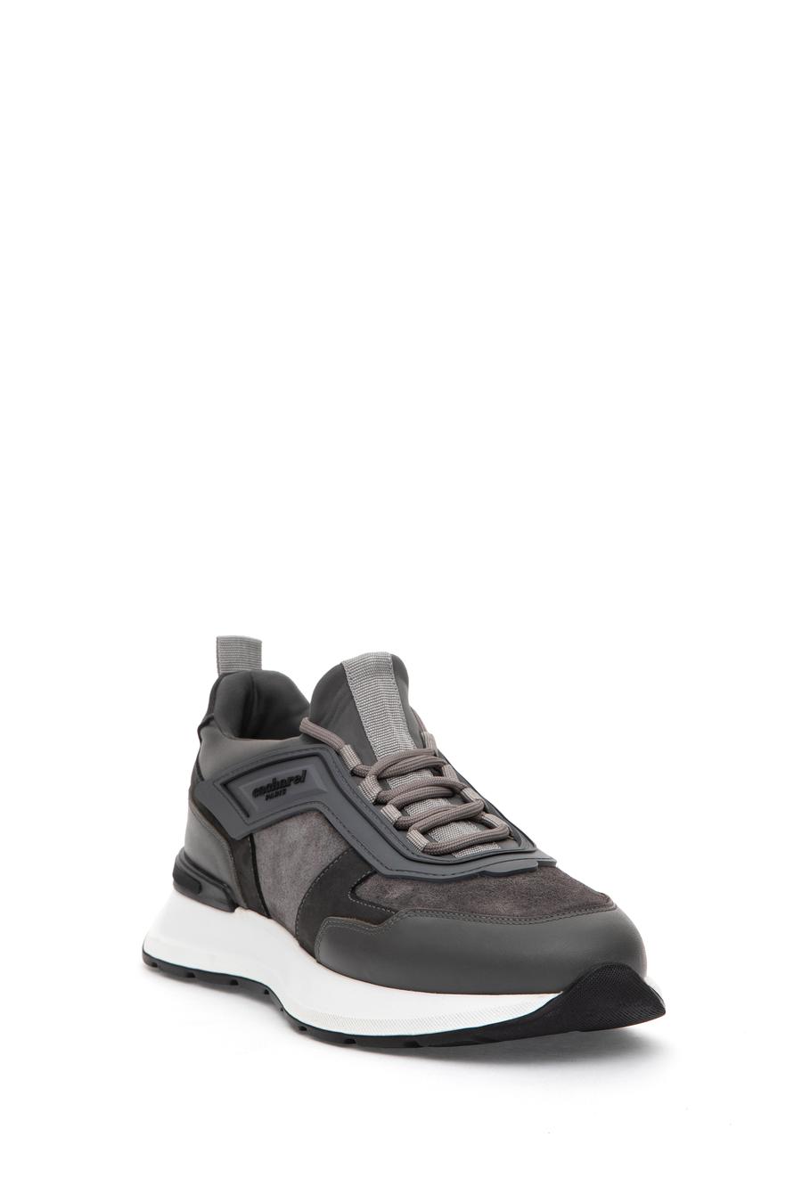 Gri %100 Deri Sneaker Ayakkabı - 50315605010