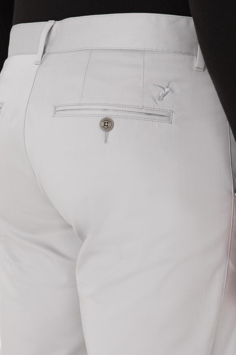 Açık Gri Regular Fit Pamuk Karışımlı Kanvas Pantolon - 50306204023