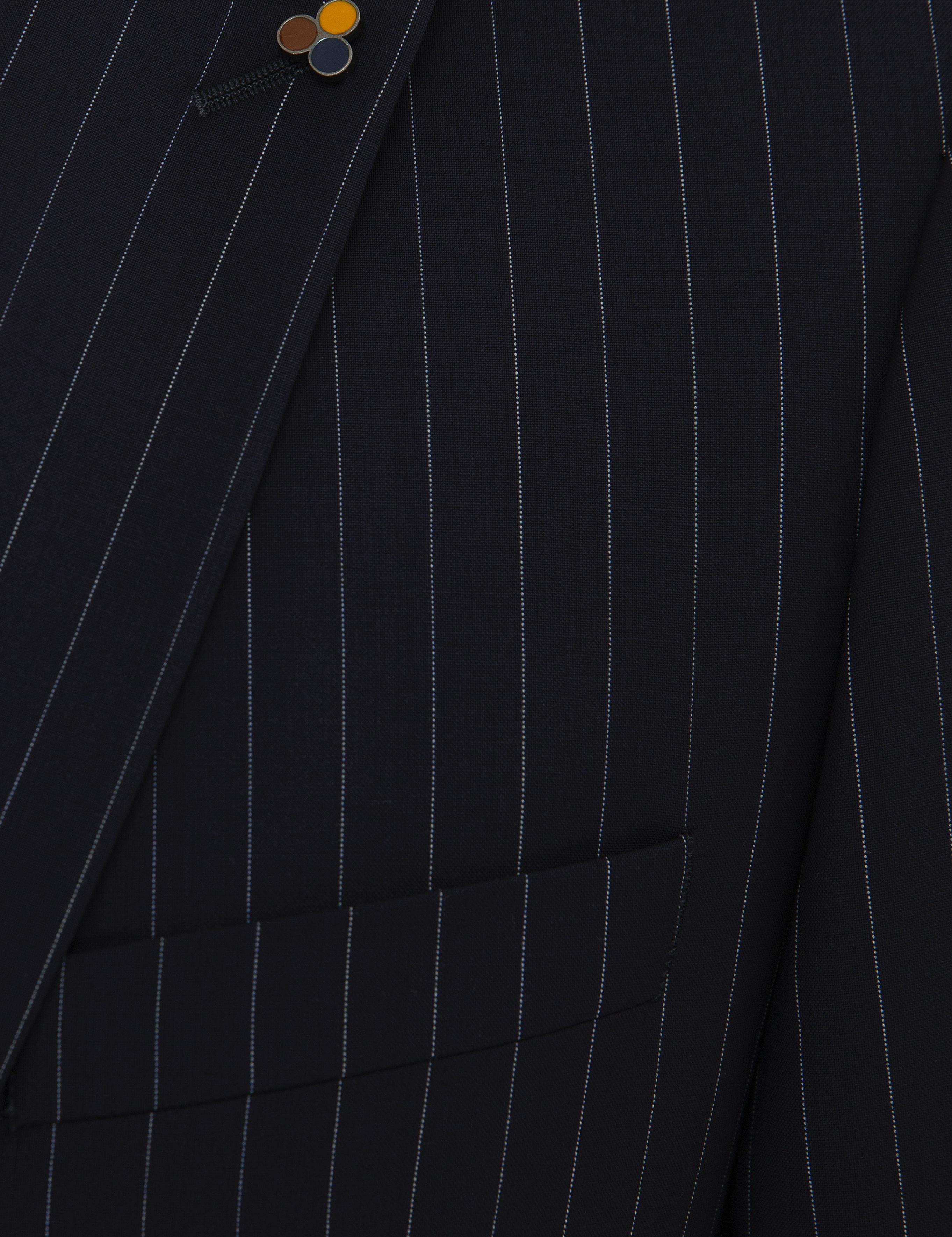 Açık Lacivert Slim Fit Yün Ceket - 50223523008