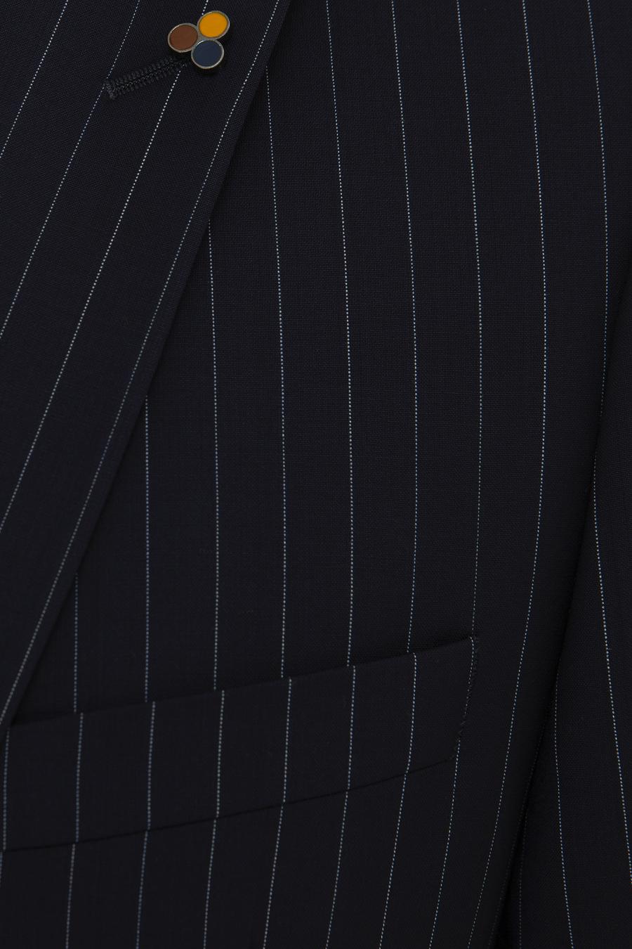 Açık Lacivert Slim Fit Yün Ceket - 50223523008