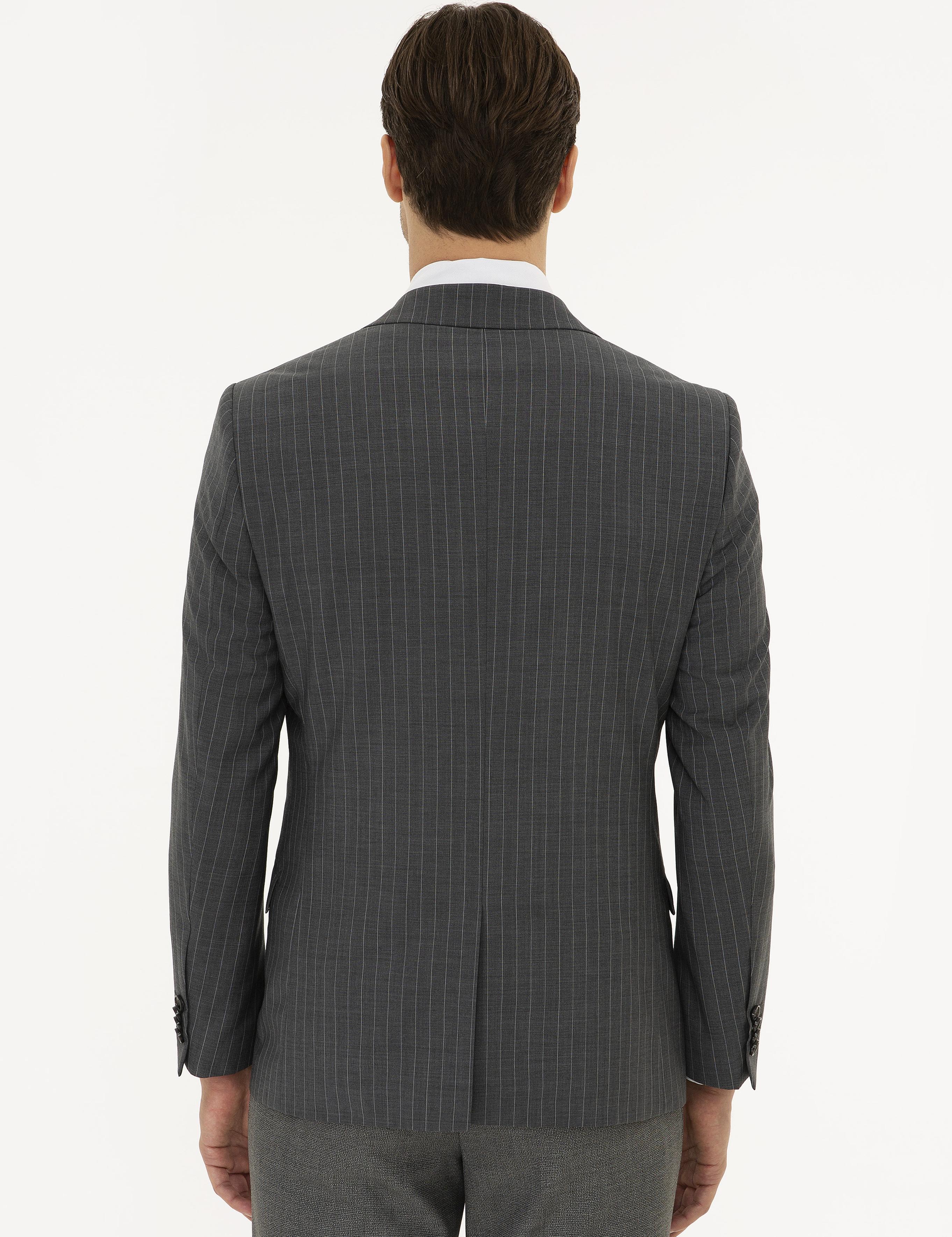 Gri Slim Fit Ceket - 50223523050