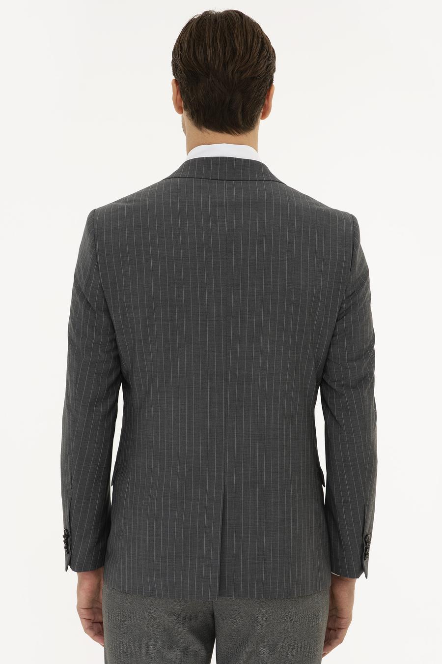 Gri Slim Fit Ceket - 50223523050