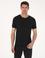 Siyah Slim Fit Bisiklet Yaka Triko T-shirt