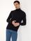 Lacivert Slim Fit Pamuk Karışımlı Balıkçı Yaka Basic Triko Kazak