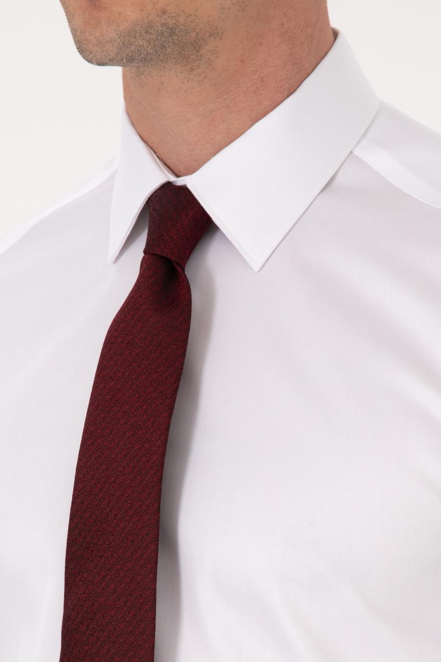 Beyaz Slim Fit %100 Pamuk Non Iron Kolay Ütülenebilir Klasik Gömlek - 50314613007