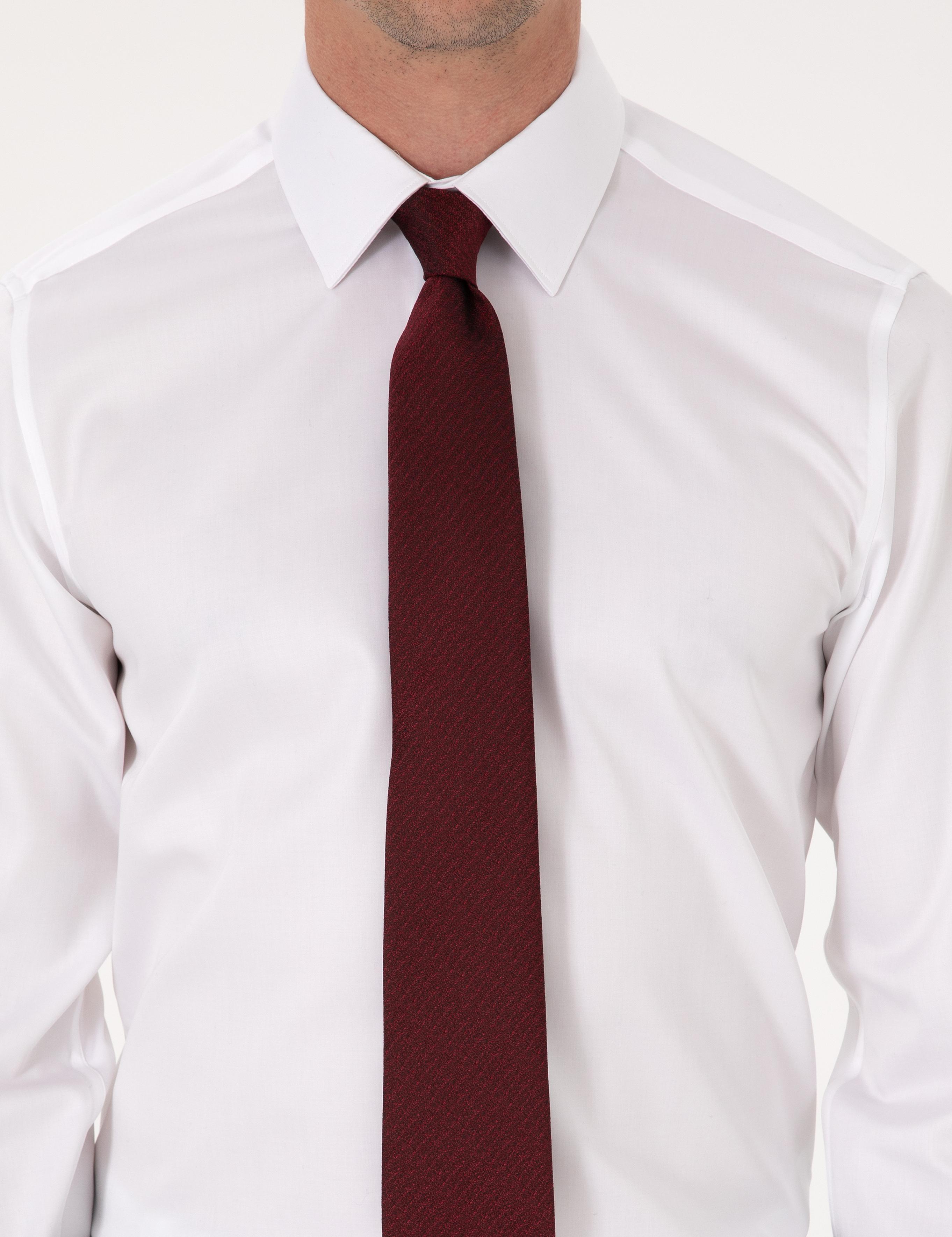 Beyaz Slim Fit %100 Pamuk Non Iron Kolay Ütülenebilir Klasik Gömlek - 50314613007