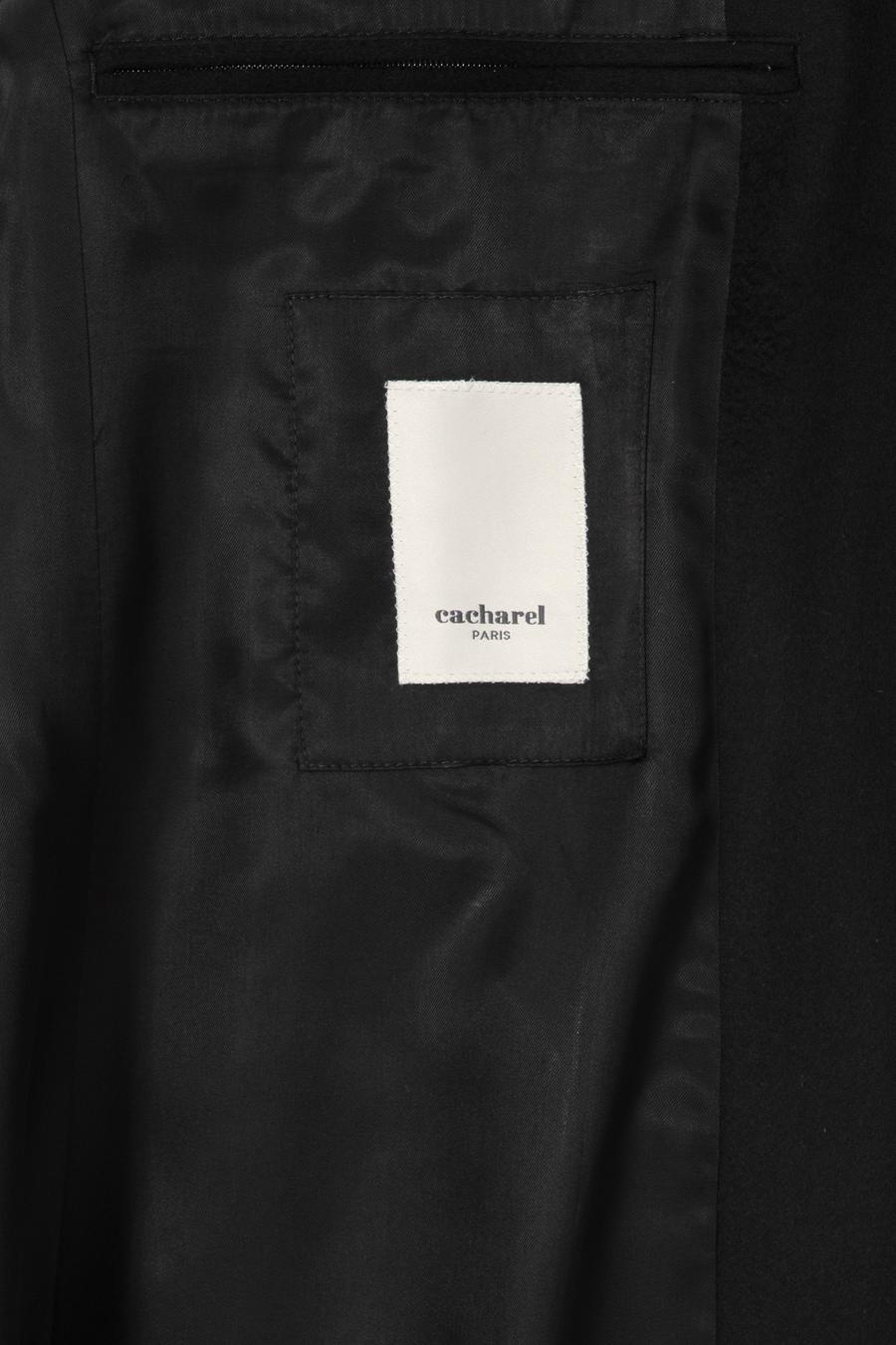 Siyah Slim Fit %100 Kaşmir Palto - 50314889023