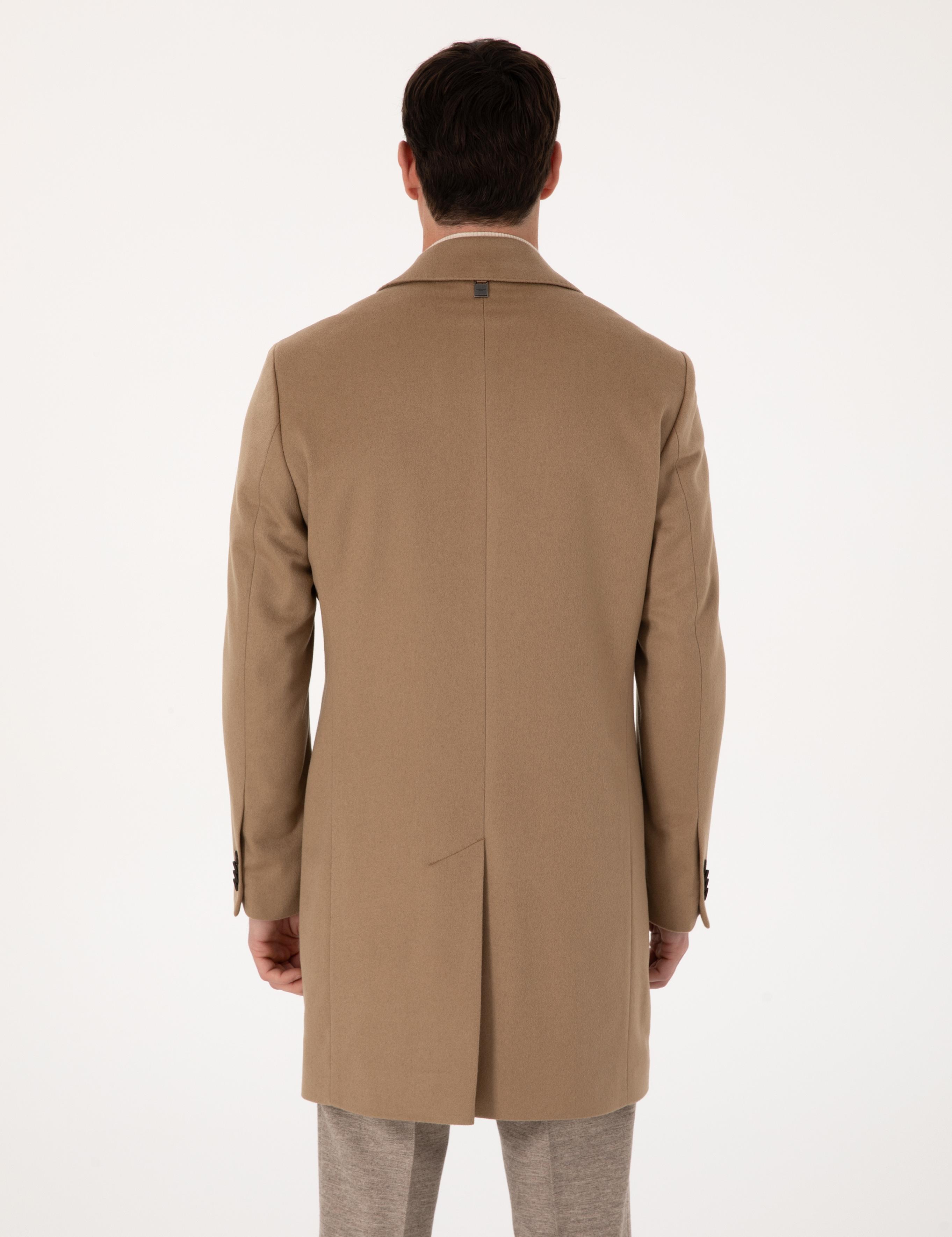 Camel Slim Fit %100 Kaşmir Palto - 50314889013