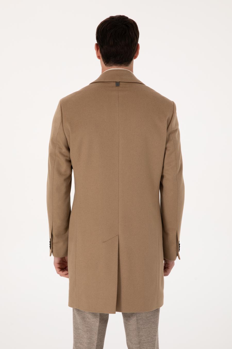 Camel Slim Fit %100 Kaşmir Palto - 50314889013