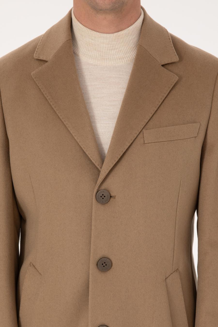 Camel Slim Fit %100 Kaşmir Palto - 50314889013