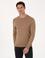 Camel Slim Fit Yün Karışımlı Bisiklet Yaka Basic Triko Kazak