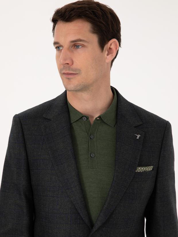 Yeşil Slim Fit Ceket
