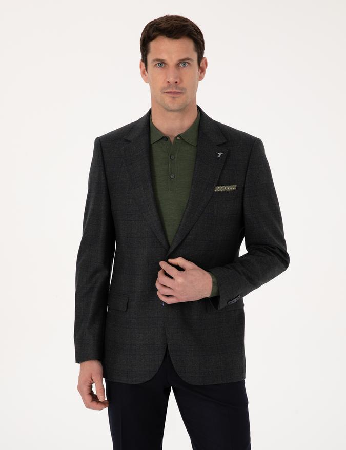 Yeşil Slim Fit Ceket