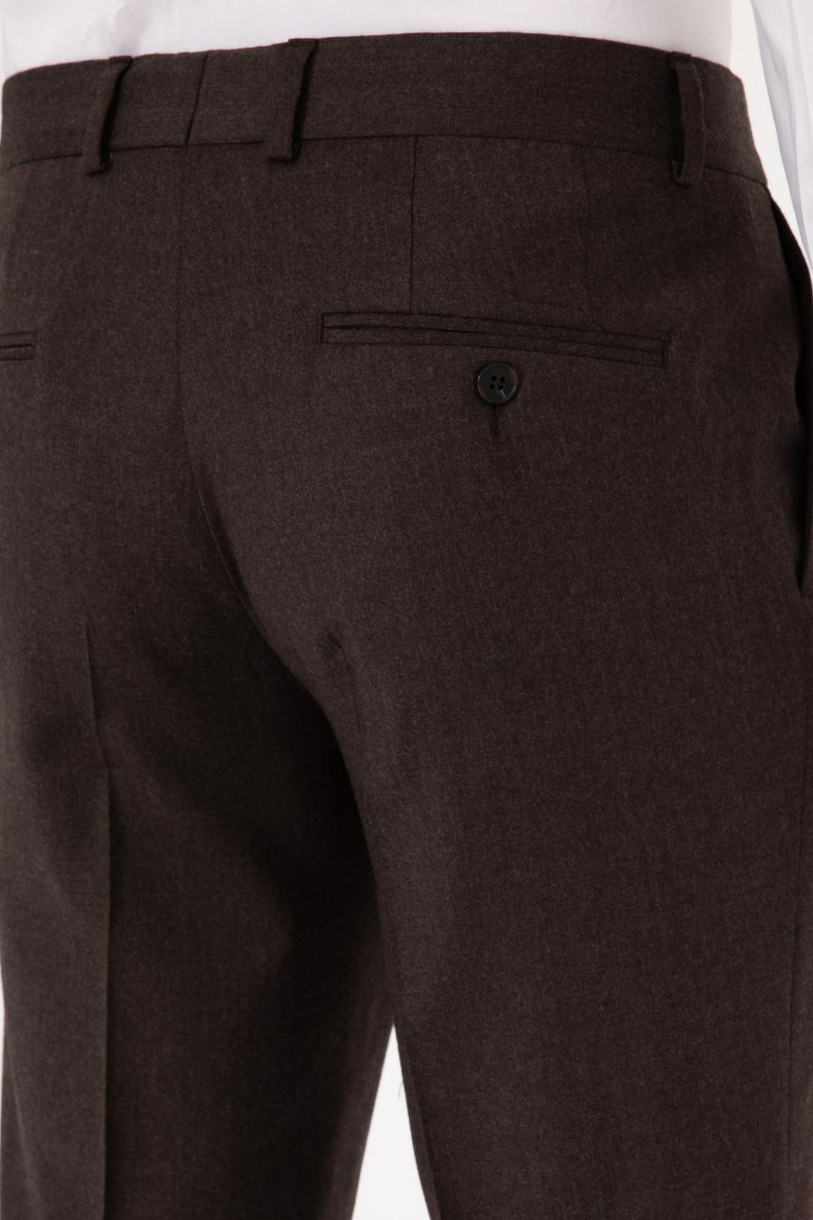 Kahverengi Slim Fit Kumaş Pantolon - 50310020046