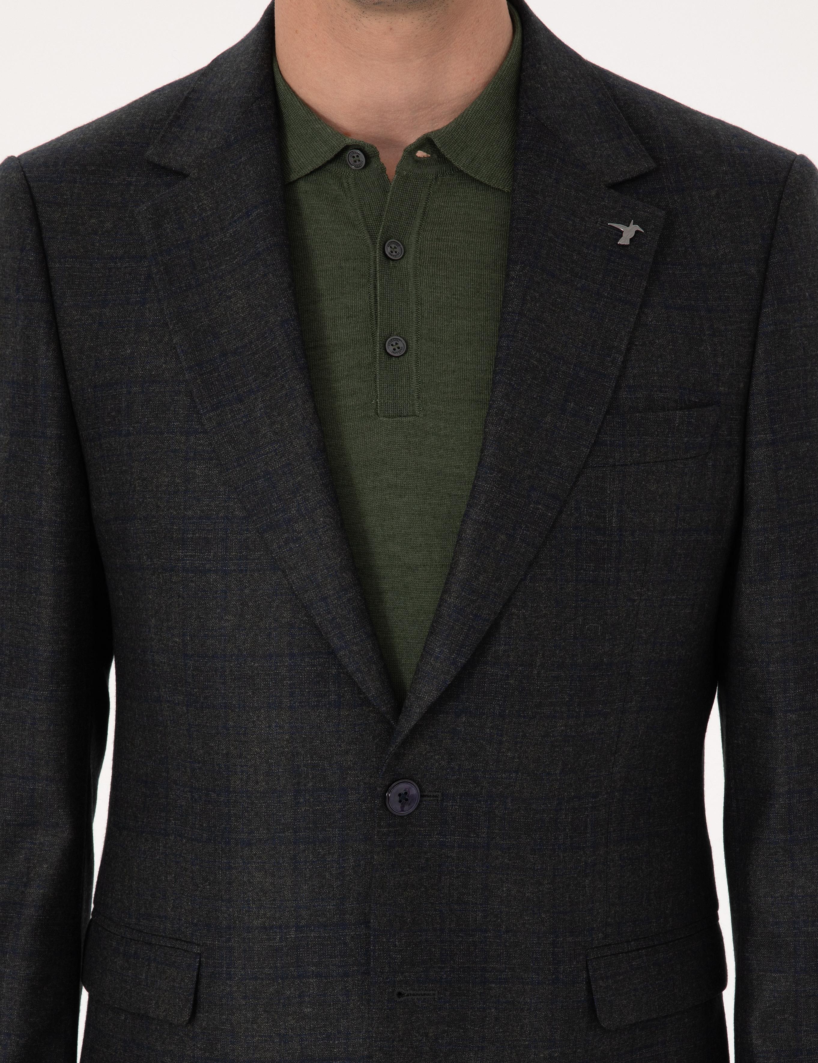 Yeşil Slim Fit Ceket - 50310785080