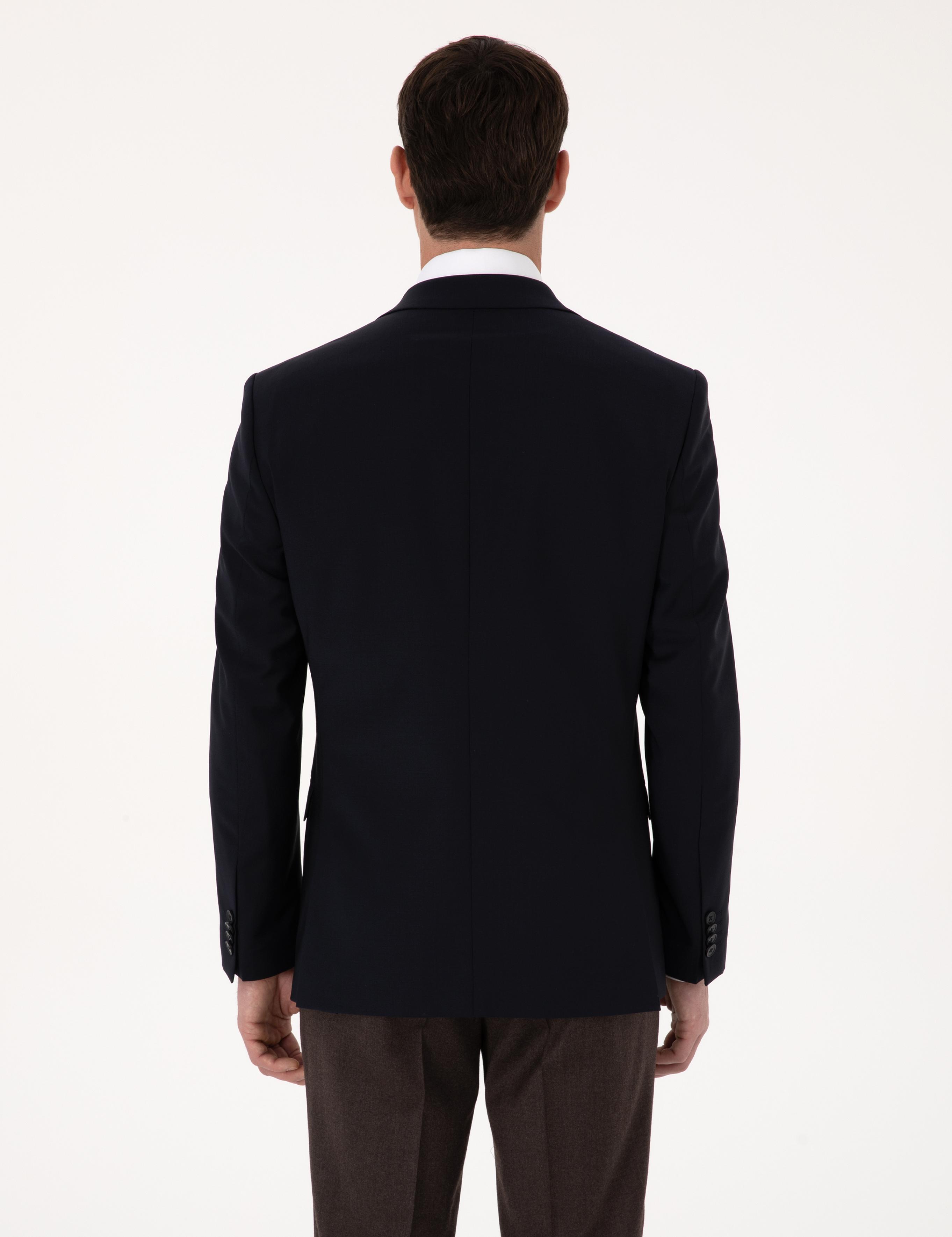 Lacivert Slim Fit Ceket - 50284763008