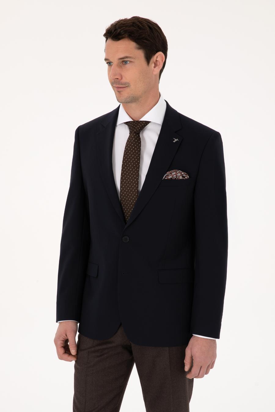 Lacivert Slim Fit Ceket - 50284763008