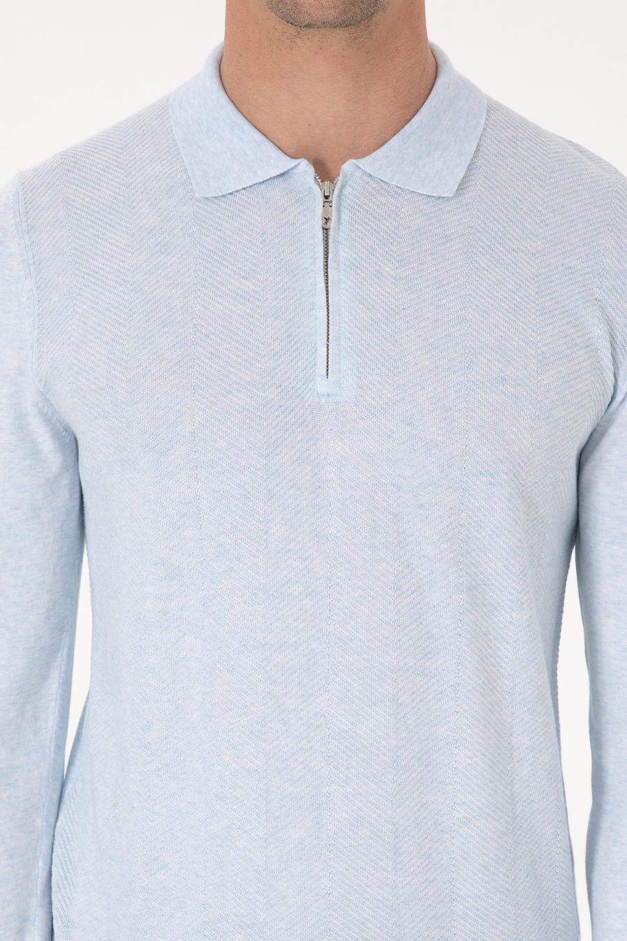 Açık Mavi Regular Fit Kazak - 50311847023