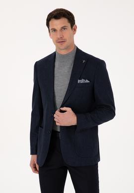 Lacivert Slim Fit Ceket