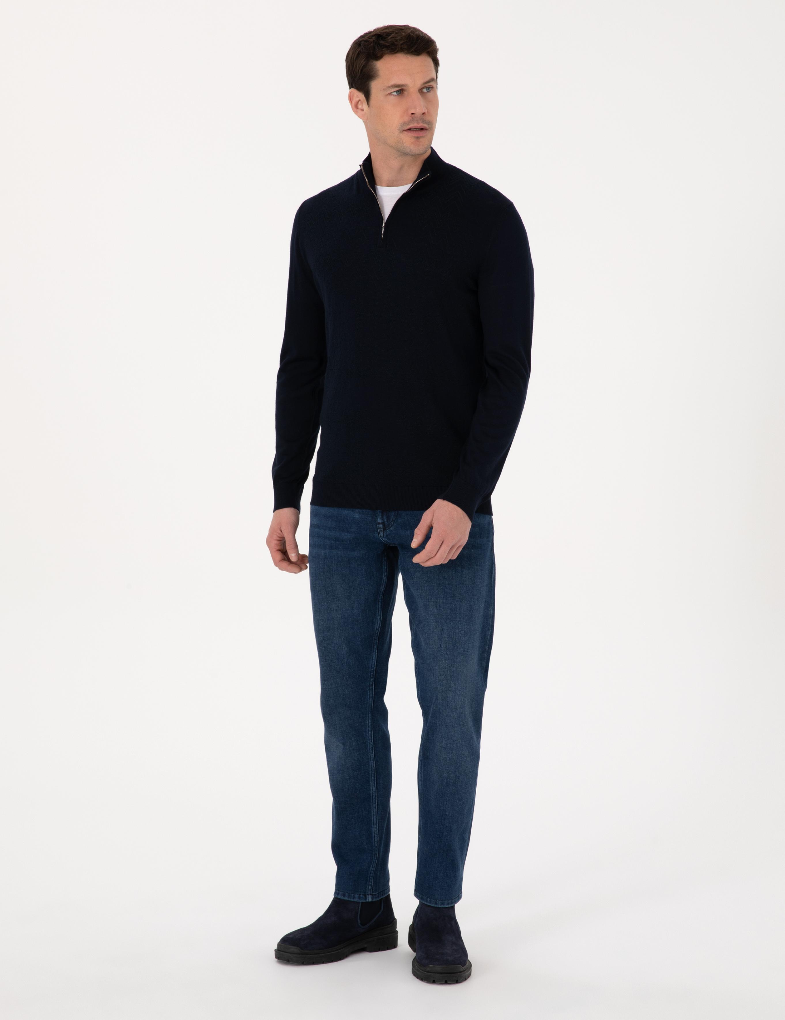 Lacivert Regular Fit Kazak - 50311893021