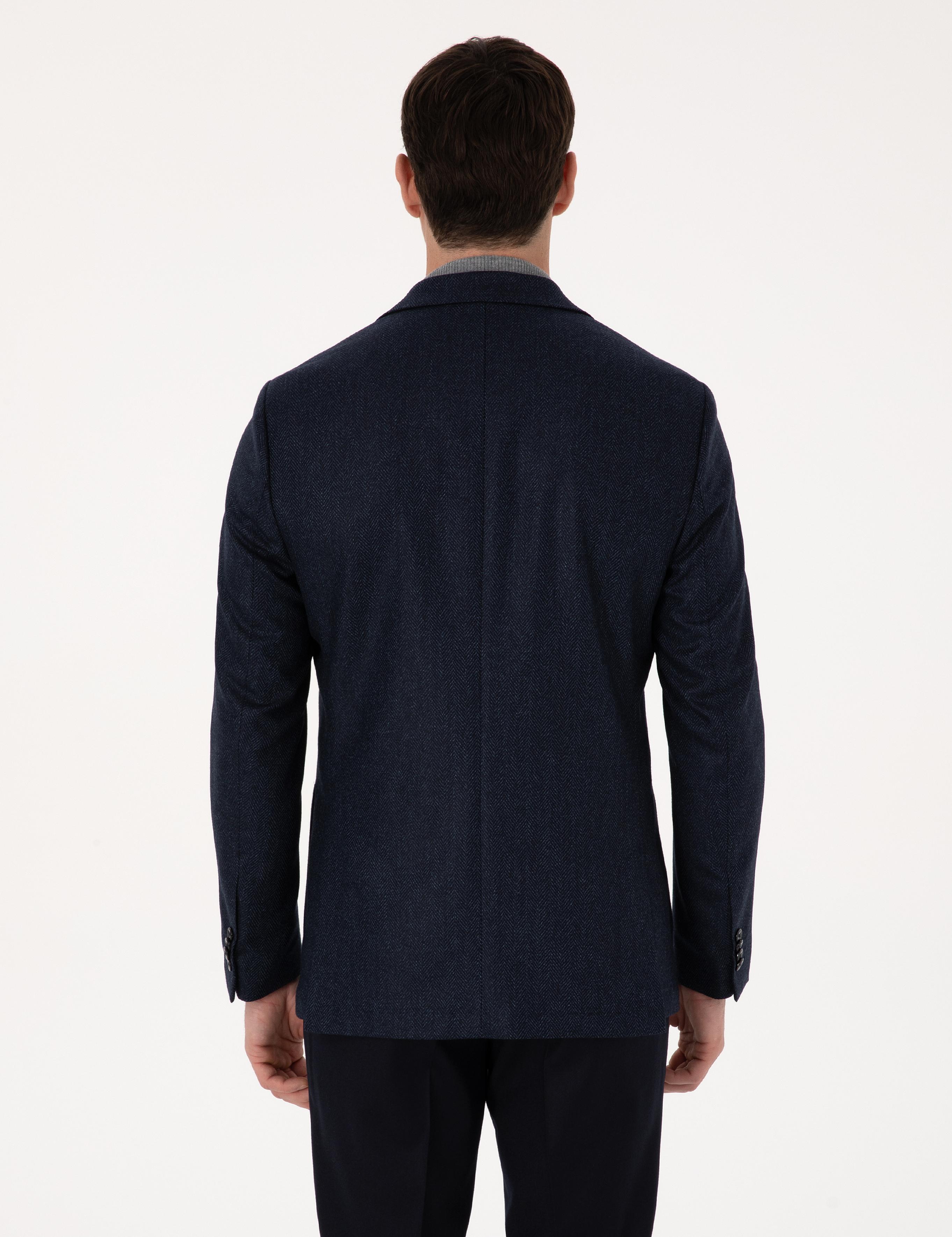 Lacivert Slim Fit Ceket - 50310760110