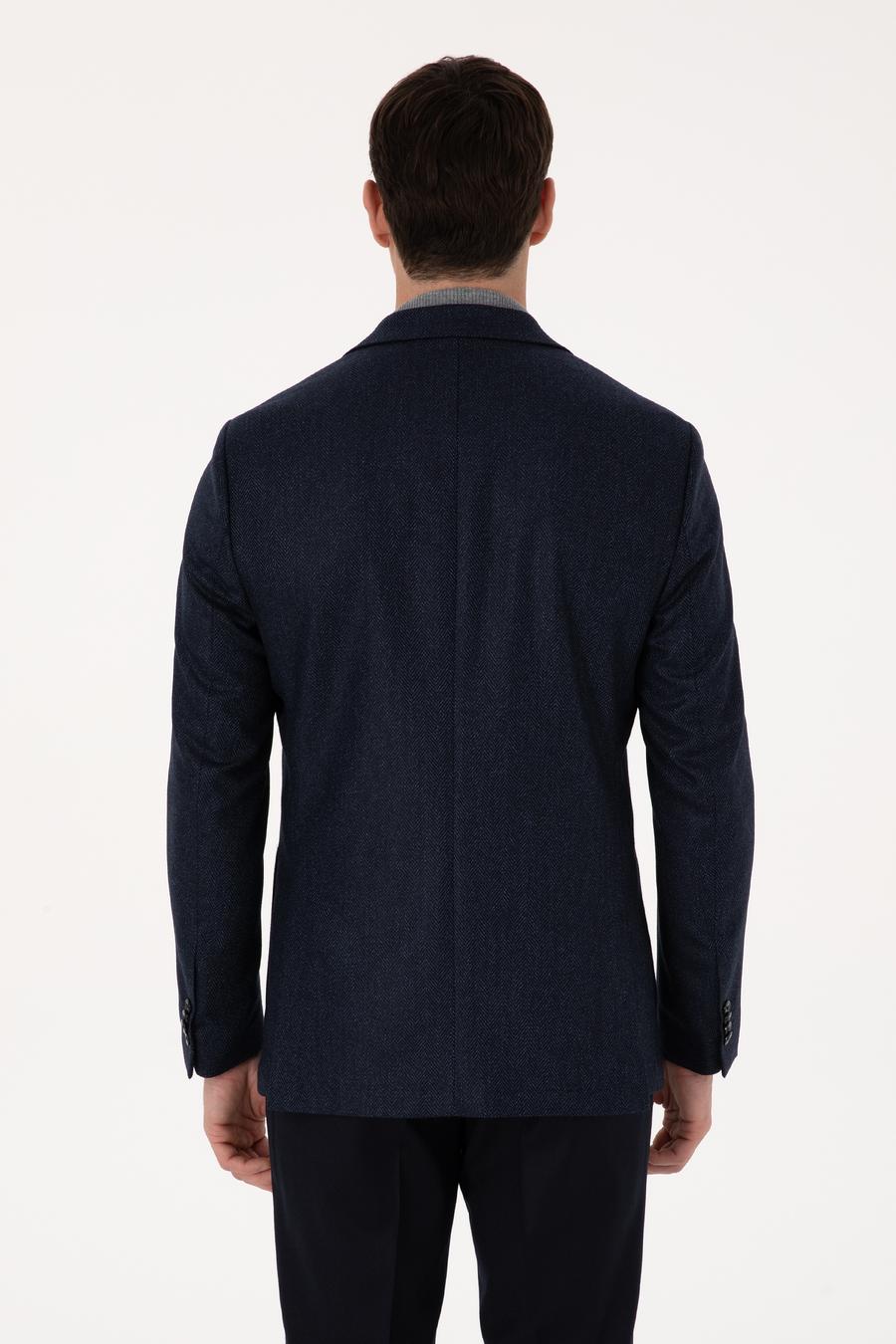 Lacivert Slim Fit Ceket - 50310760110