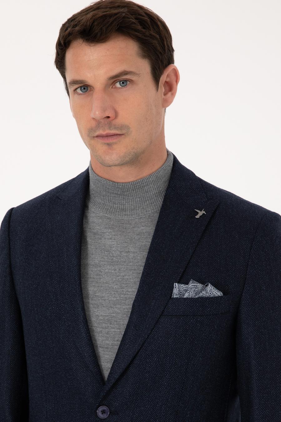 Lacivert Slim Fit Ceket - 50310760110