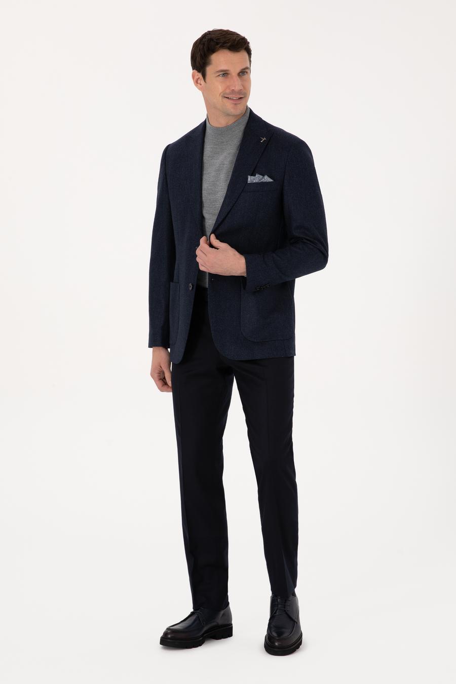 Lacivert Slim Fit Ceket - 50310760110