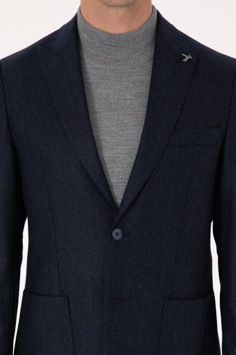 Lacivert Slim Fit Ceket - 50310760110