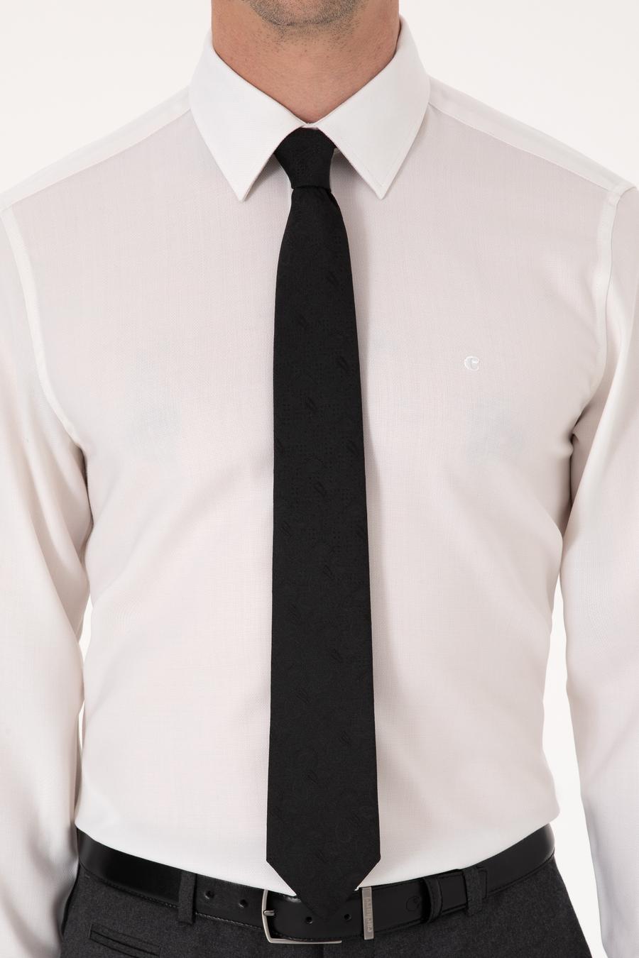 Beyaz Slim Fit Uzun Kollu Gömlek - 50310514069