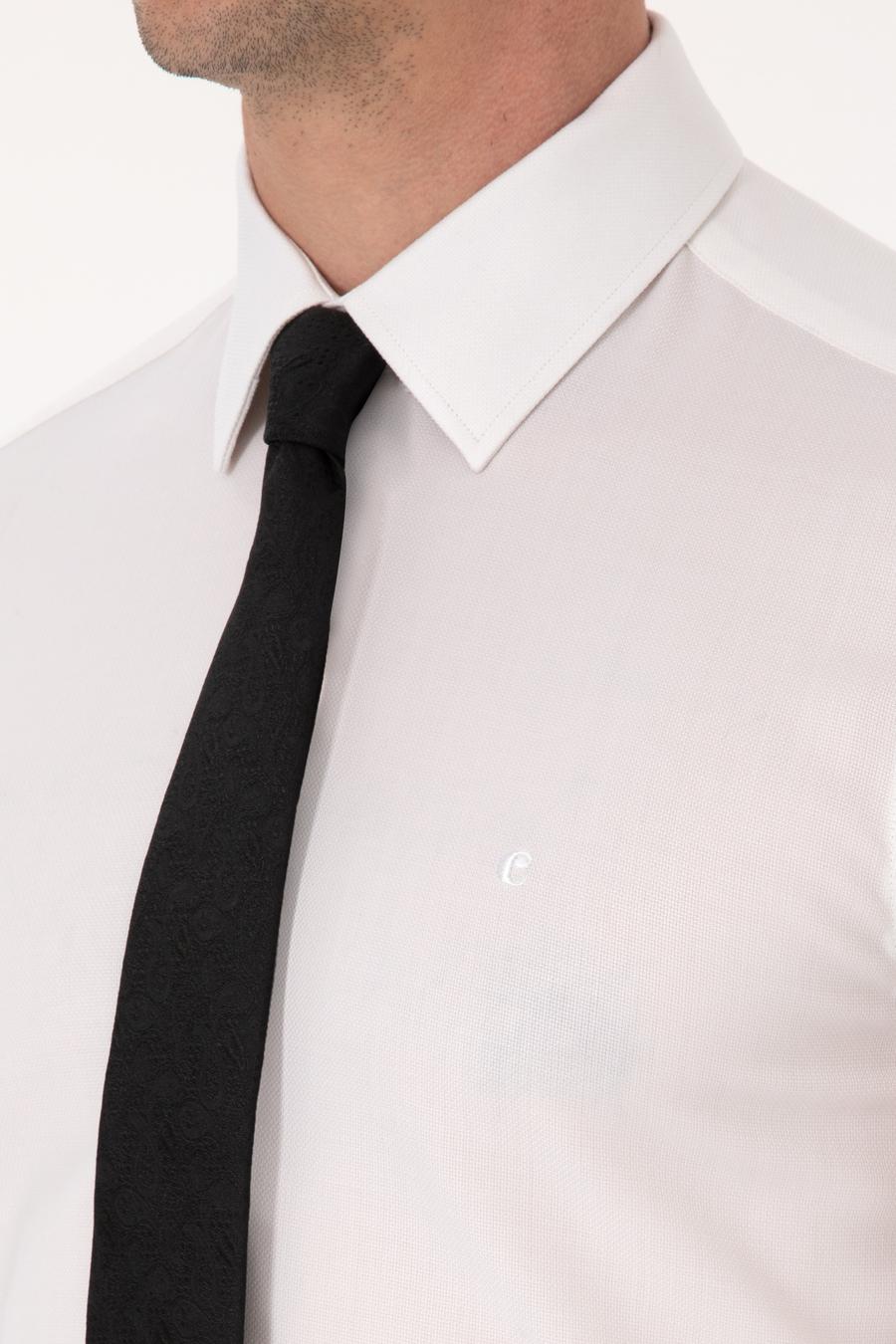 Beyaz Slim Fit Uzun Kollu Gömlek - 50310514069