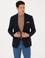 Lacivert Slim Fit Yün Karışımlı Spor Ceket