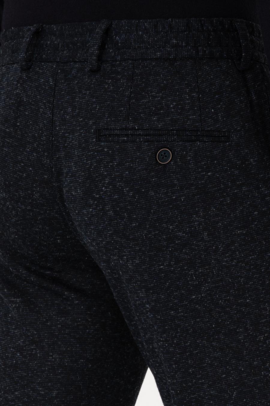 Lacivert Slim Fit Yün Karışımlı Kumaş Pantolon - 50273665002