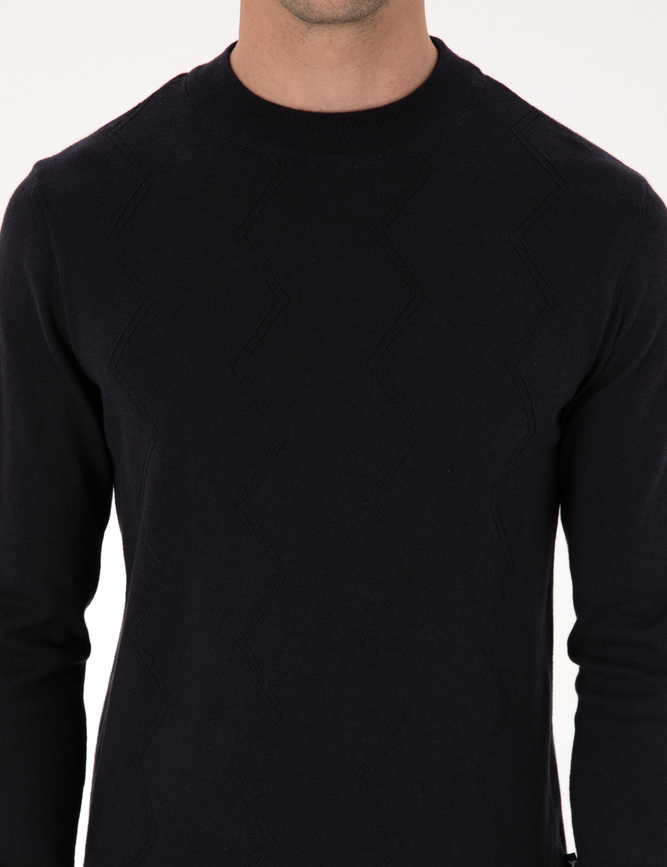 Lacivert Slim Fit Kazak - 50318950013