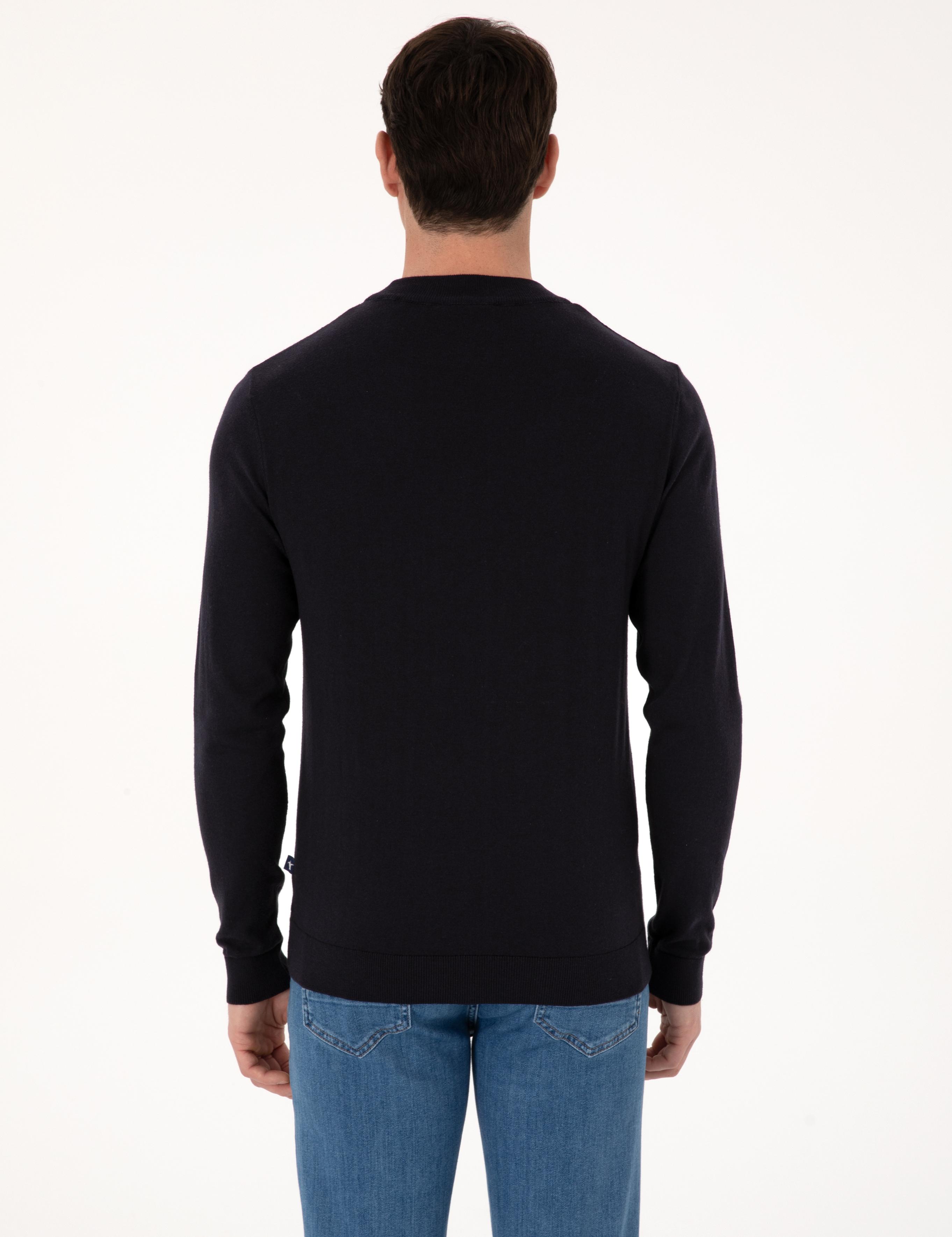 Lacivert Slim Fit Kazak - 50318950013