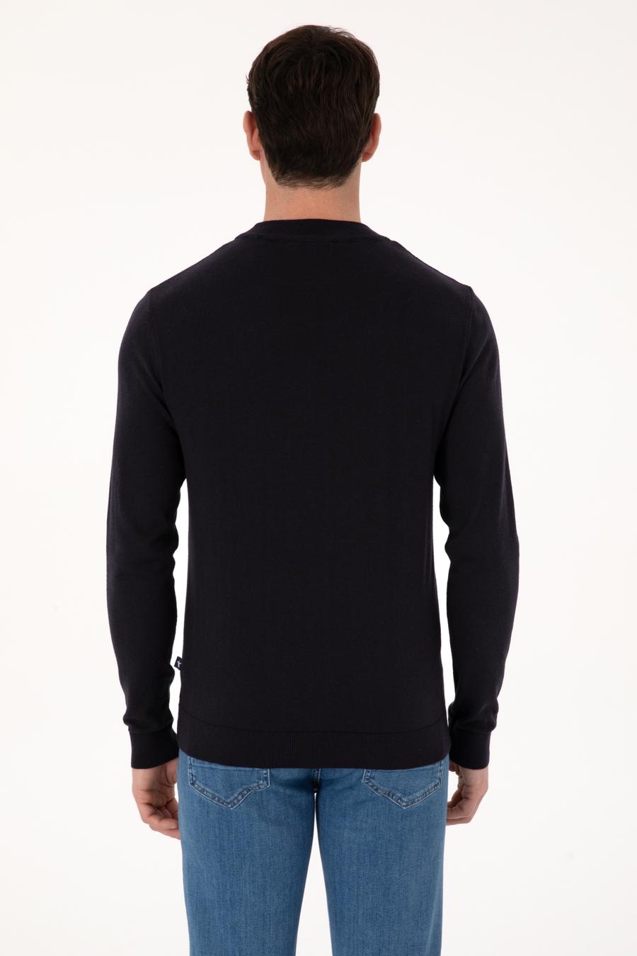 Lacivert Slim Fit Kazak - 50318950013