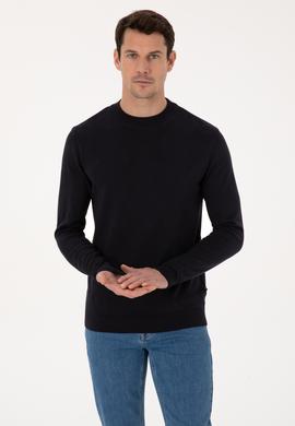 Lacivert Slim Fit Kazak