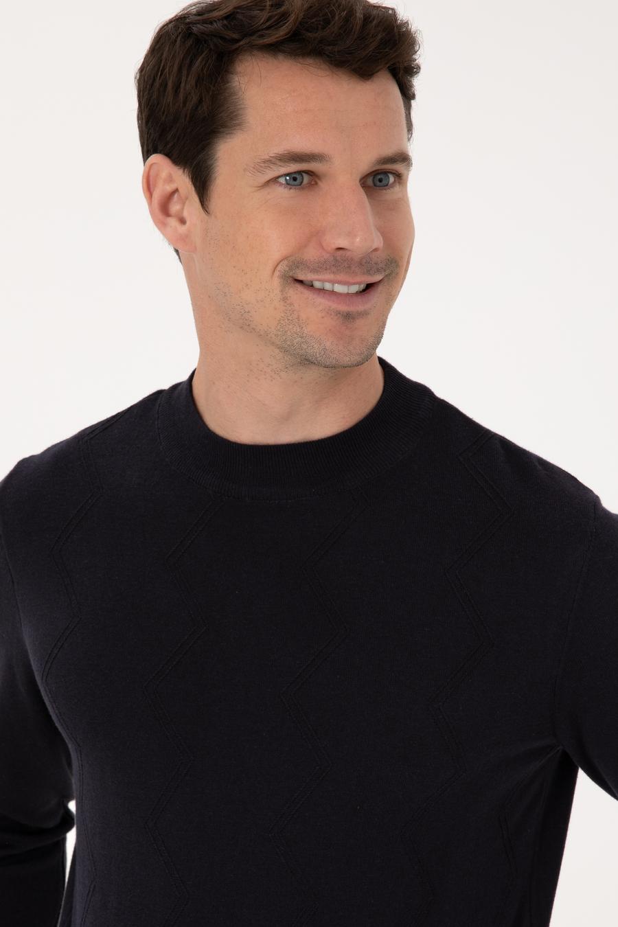 Lacivert Slim Fit Kazak - 50318950013