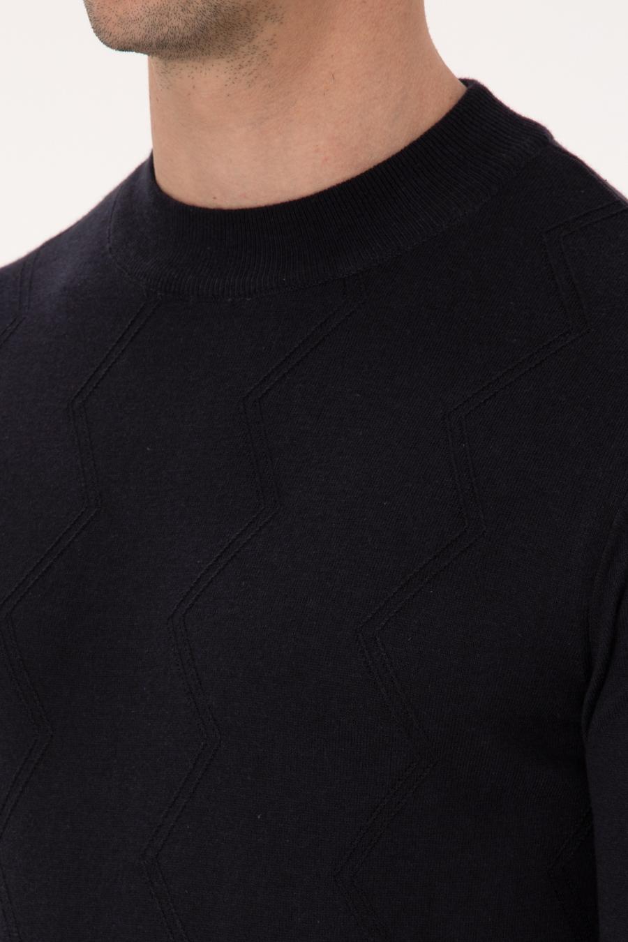 Lacivert Slim Fit Kazak - 50318950013