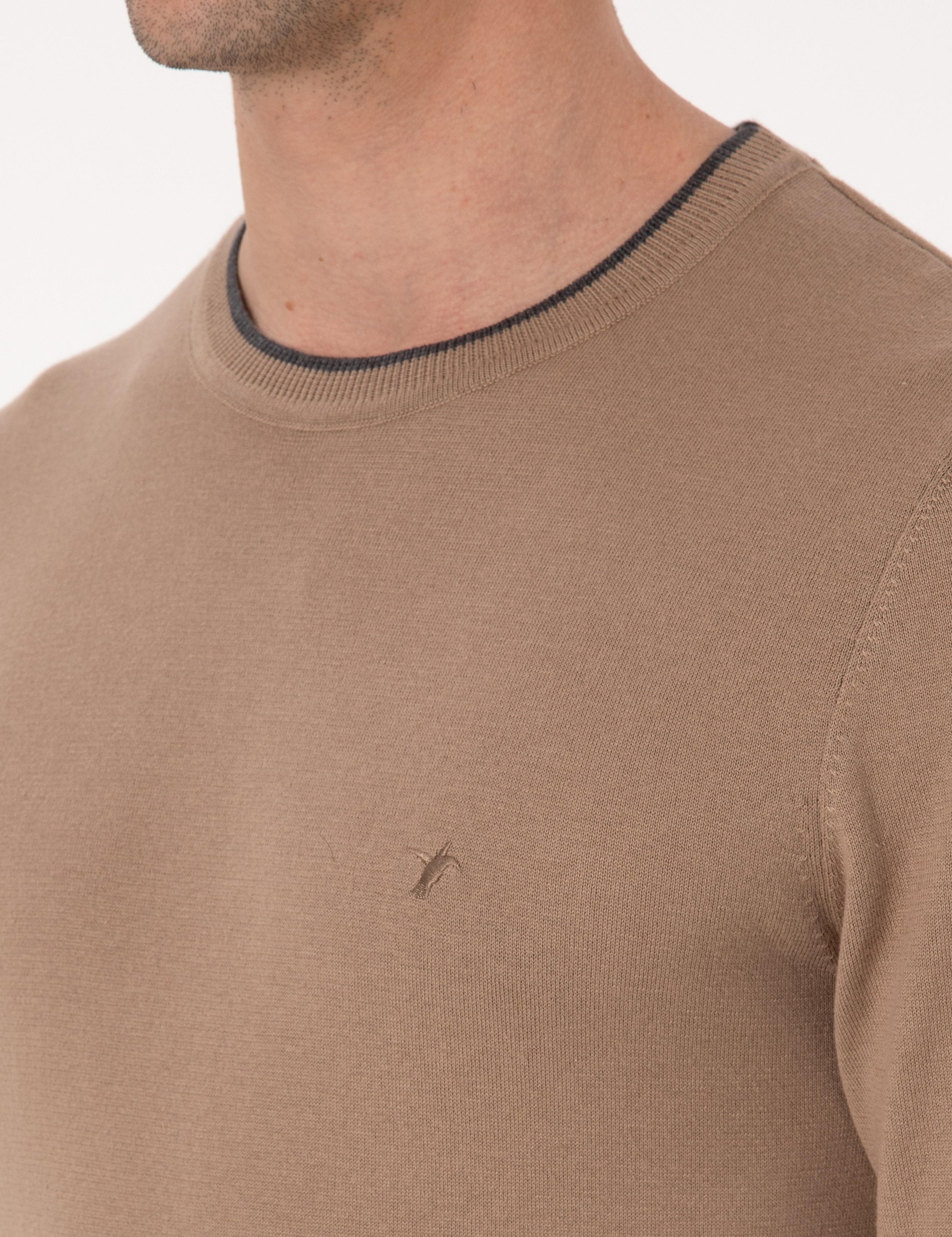Camel Slim Fit Kazak - 50318676004