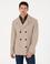 Vizon Slim Fit Yün Karışımlı Kruvaze Kaşe Kaban
